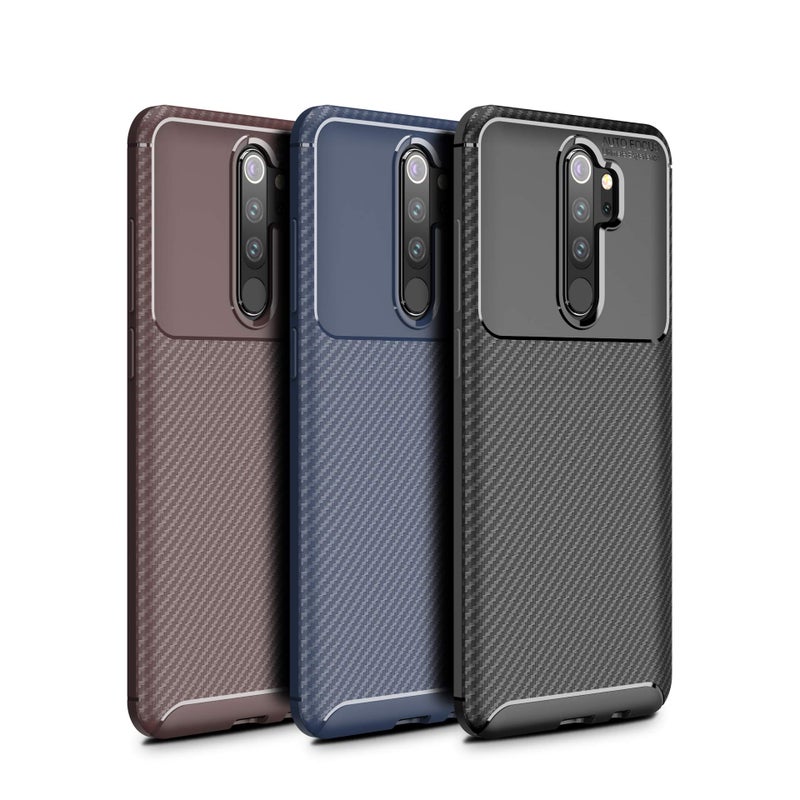 Cruzerlite Redmi Note 8 Pro Case, Carbon Fiber Texture Design & Leather Texture Design Back Cover Anti-Scratch Shock Absorption Case for Xiaomi Redmi Note 8 Pro (Carbon Black) - Image 3